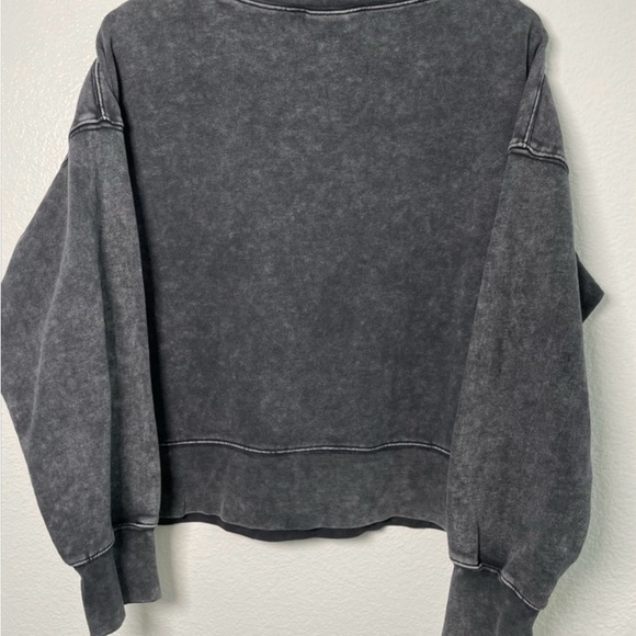 NWT Seint “Saint” Black Slightly Cropped Vintage Wash Sweatshirt Multiple Sizes - Picture 4 of 6